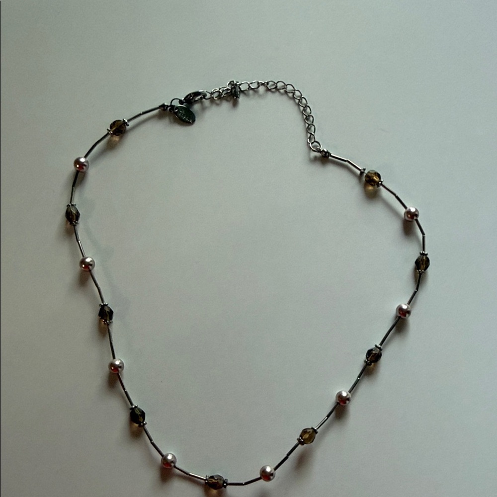 Lia Sophia necklace - neutral colors